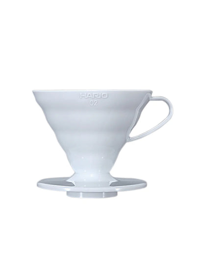 HARIO V60-02 Dripper (Plastic White)