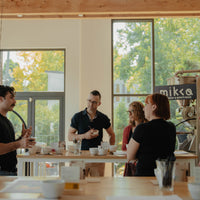 Specialty coffee tasting cupping at mikko roastery